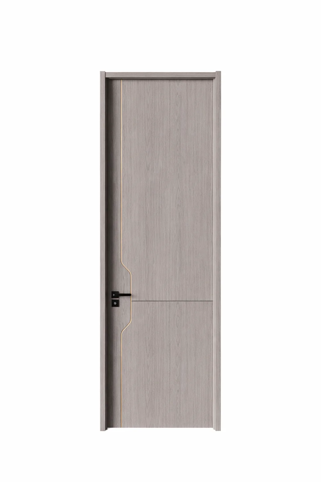 Gray Wood Gold Geometry